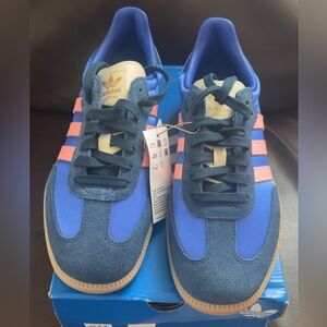 Adidas Blue & Pink Samba Sneakers